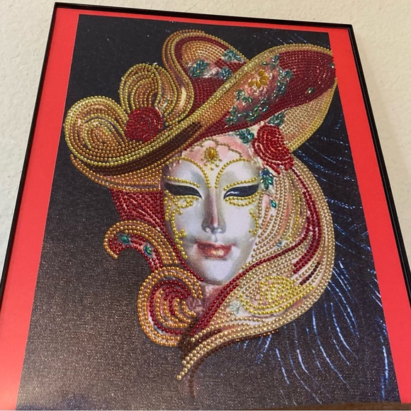 Finished Crystal Rhinestone Mask Diamond Painting - Picture 3 of 3